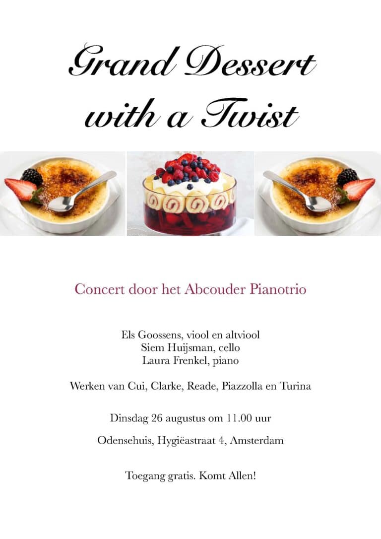 26 augustus concert in Odensehuis Zuid